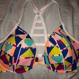 multicolor swimsuit top